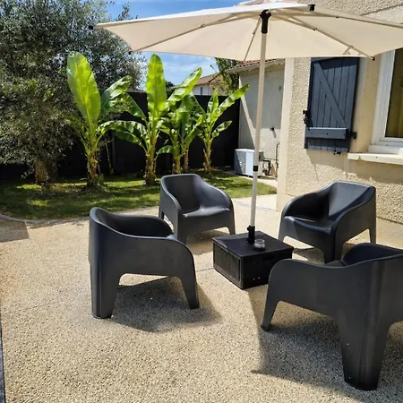Des Palmiers - Magnifique Avec Piscine Chauffée Et Terrain De Pétanque Bon-Encontre