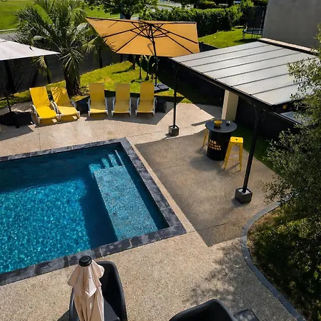 Des Palmiers - Magnifique Avec Piscine Chauffée Et Terrain De Pétanque Villa Bon-Encontre